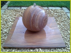 Stone Ball Water Feature Installed In Redditch